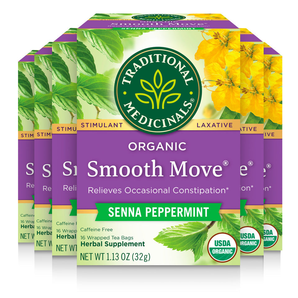 Organic Smooth Move Senna Peppermint Tea 16 Count