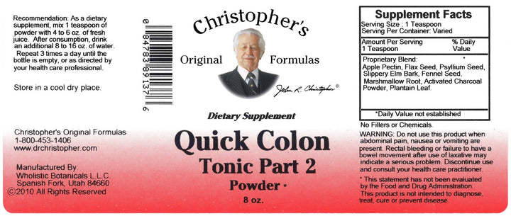 Quick Colon Cleanse Powder Part 2 8oz.