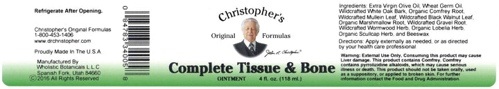 Complete Tissue + Bone Formula Salve 4oz.