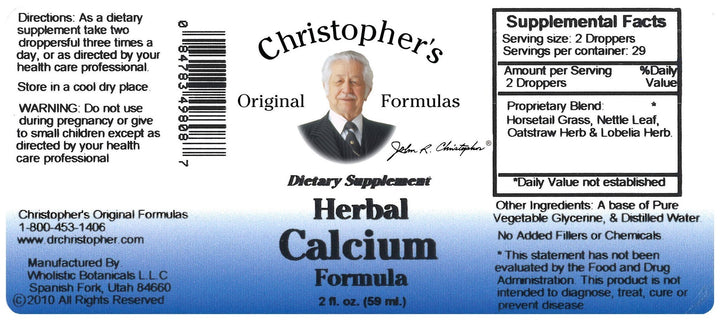 Herbal Calcium Formula 2oz.