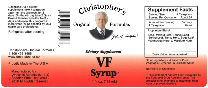 VF Syrup Parasite Formula 4oz.
