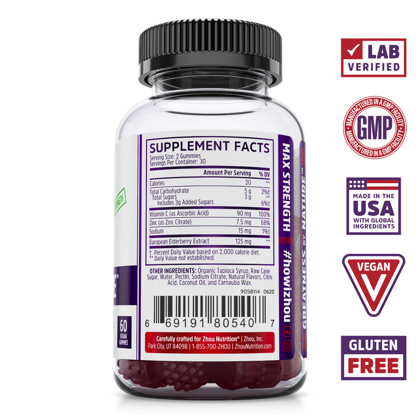 Elder-Mune Sambucus Elderberry 60 Count
