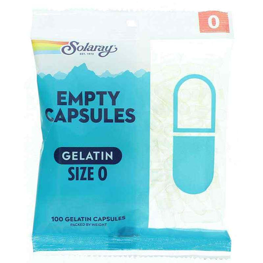 Empty Capsules Gelatin Size 0 100 Count