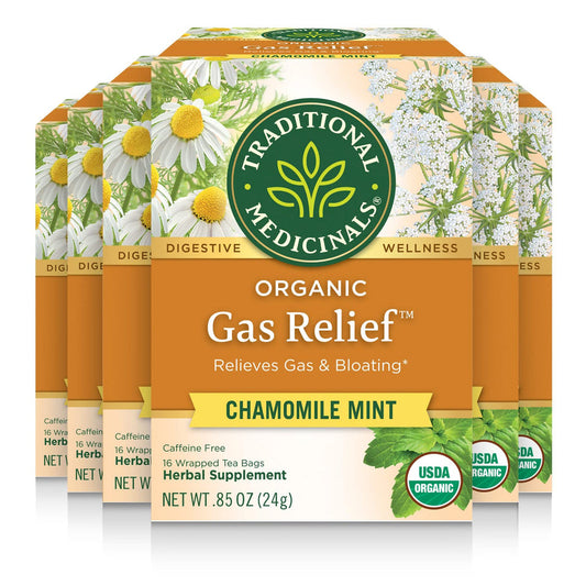 Organic Gas Relief Chamomile Mint Tea 16 Count