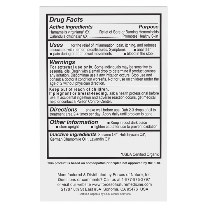 Organic Fissure Control 5ml.