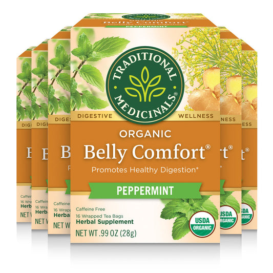 Organic Belly Comfort Peppermint Tea 16 Count