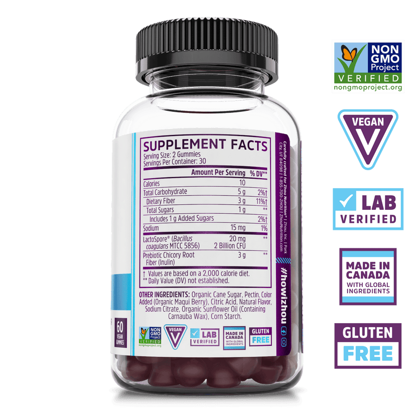 Gut Guru Probiotic Gummies 60 Count