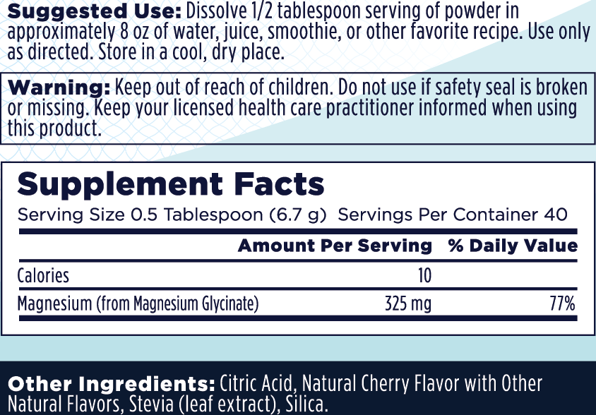 Calming Magnesium Cherry 9oz.