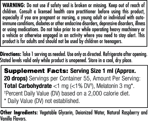 Melatonin 3mg Dropins 1.85oz.