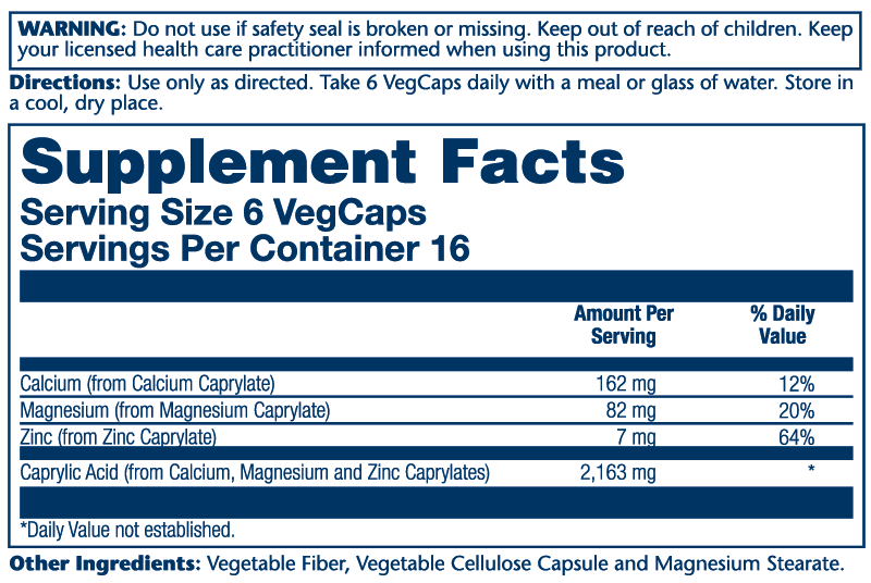 Sustained Released Capryl 2163mg 100 Count