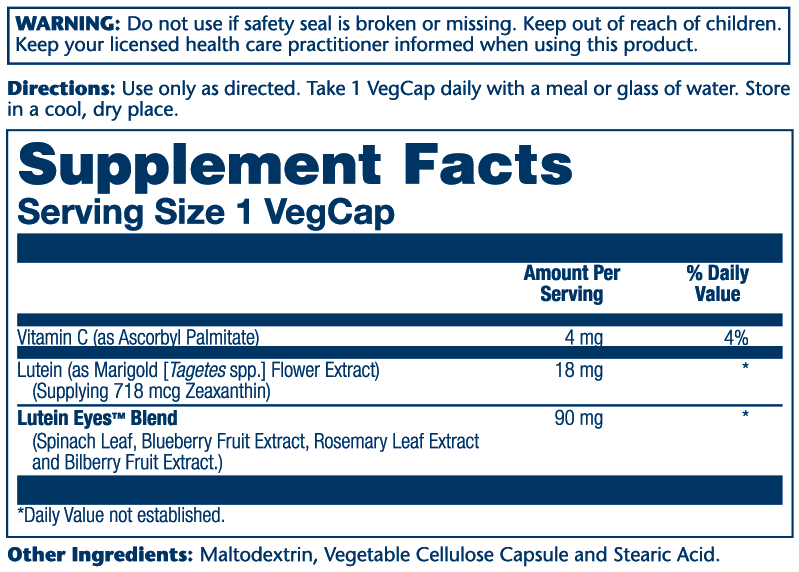 Triple Strength Lutein Eyes 30 Count