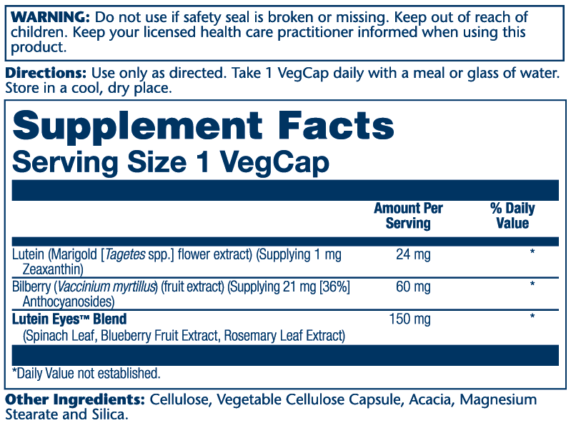 Advanced Lutein Eyes 60 Count