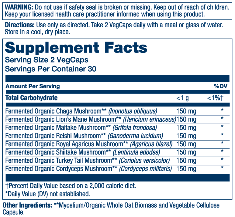 Fermented Mushroom Complete 60 Count