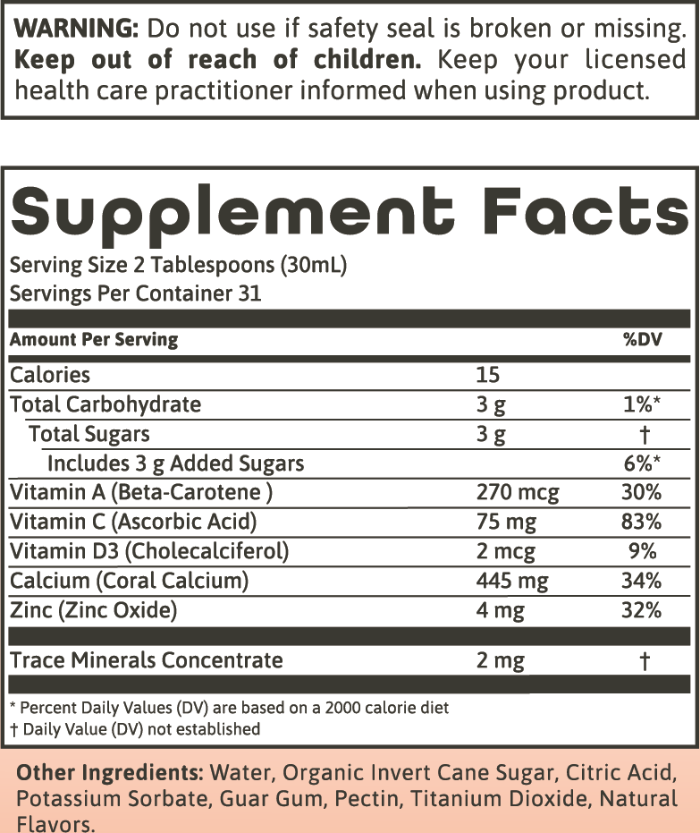 Coral Calcium Complex Liquid 32oz.