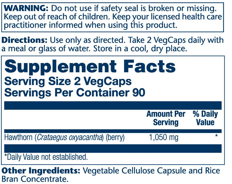 Hawthorn Berry 525mg 180 Count