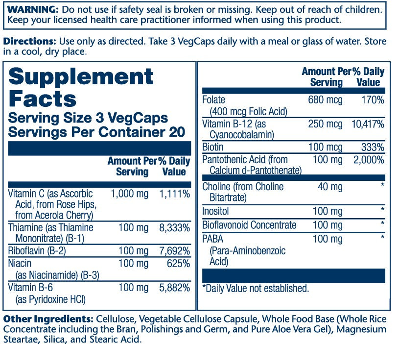 Mega Vitamin B Stress Timed-Release 60 Count