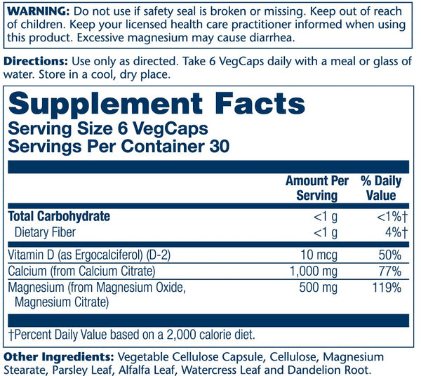 Cal-Mag Citrate W/Vitamin D2 2:1 Ratio