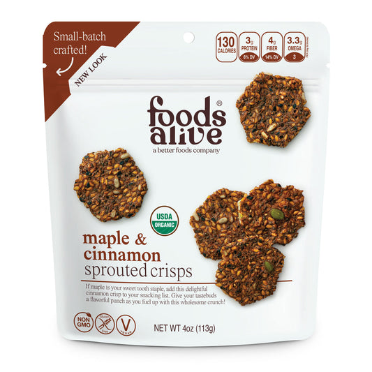 Maple Cinnamon Sprouted Crisps 4oz.