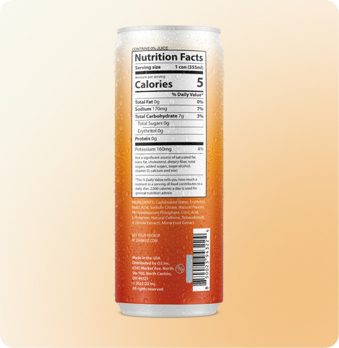 O2  Energy Orange Mango