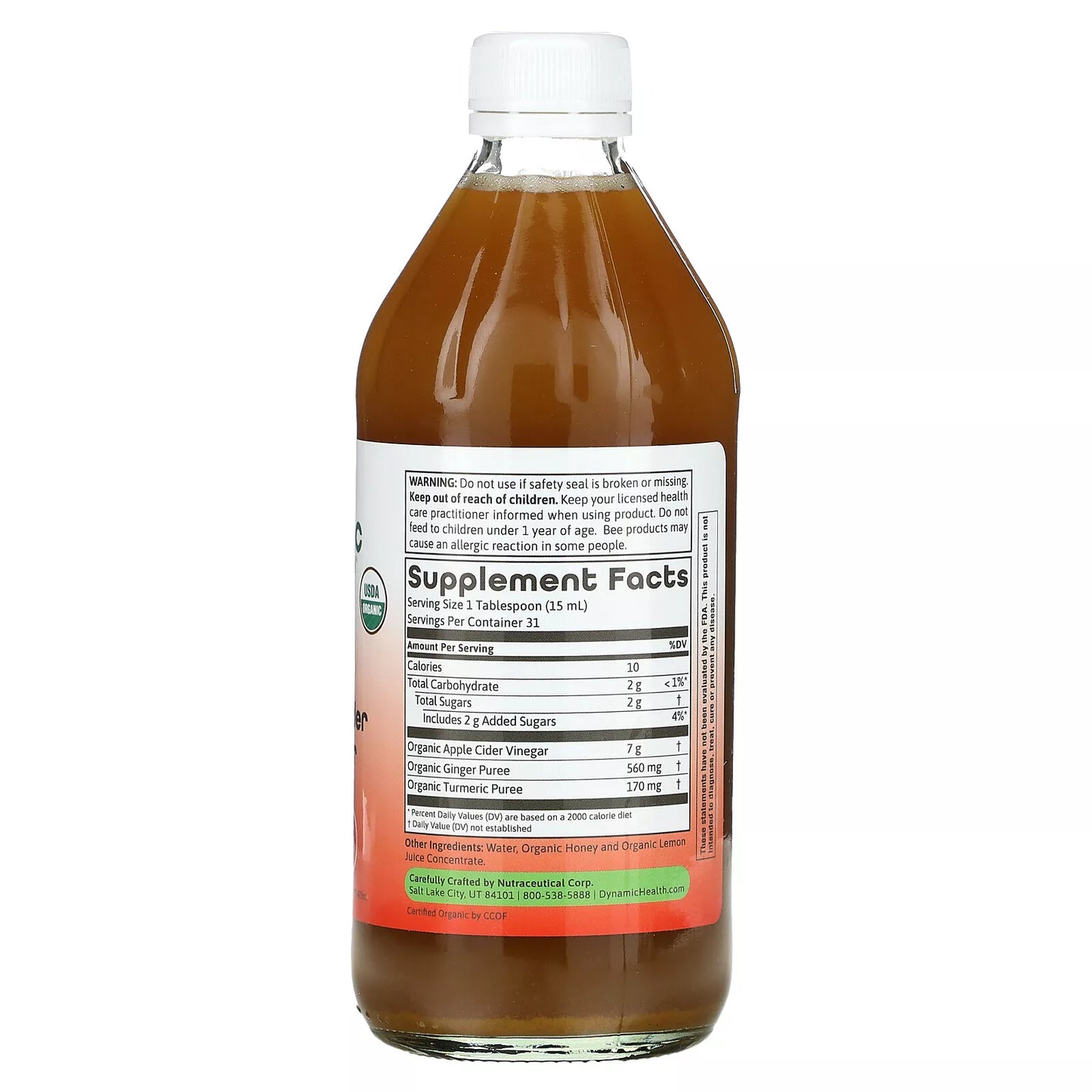 Apple Cider Vinegar Detox Tonic 16oz.