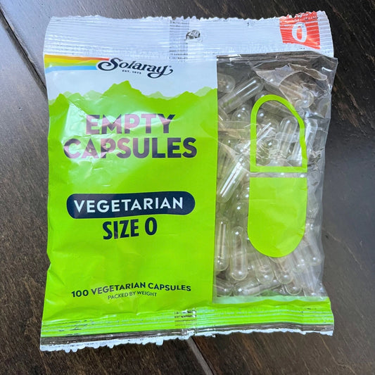 Empty Capsules Vegetarian Size 0 100 Count