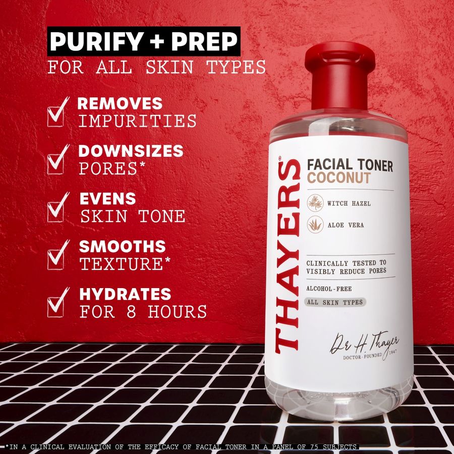 Facial Toner Witch Hazel & Coconut W/Aloe Vera