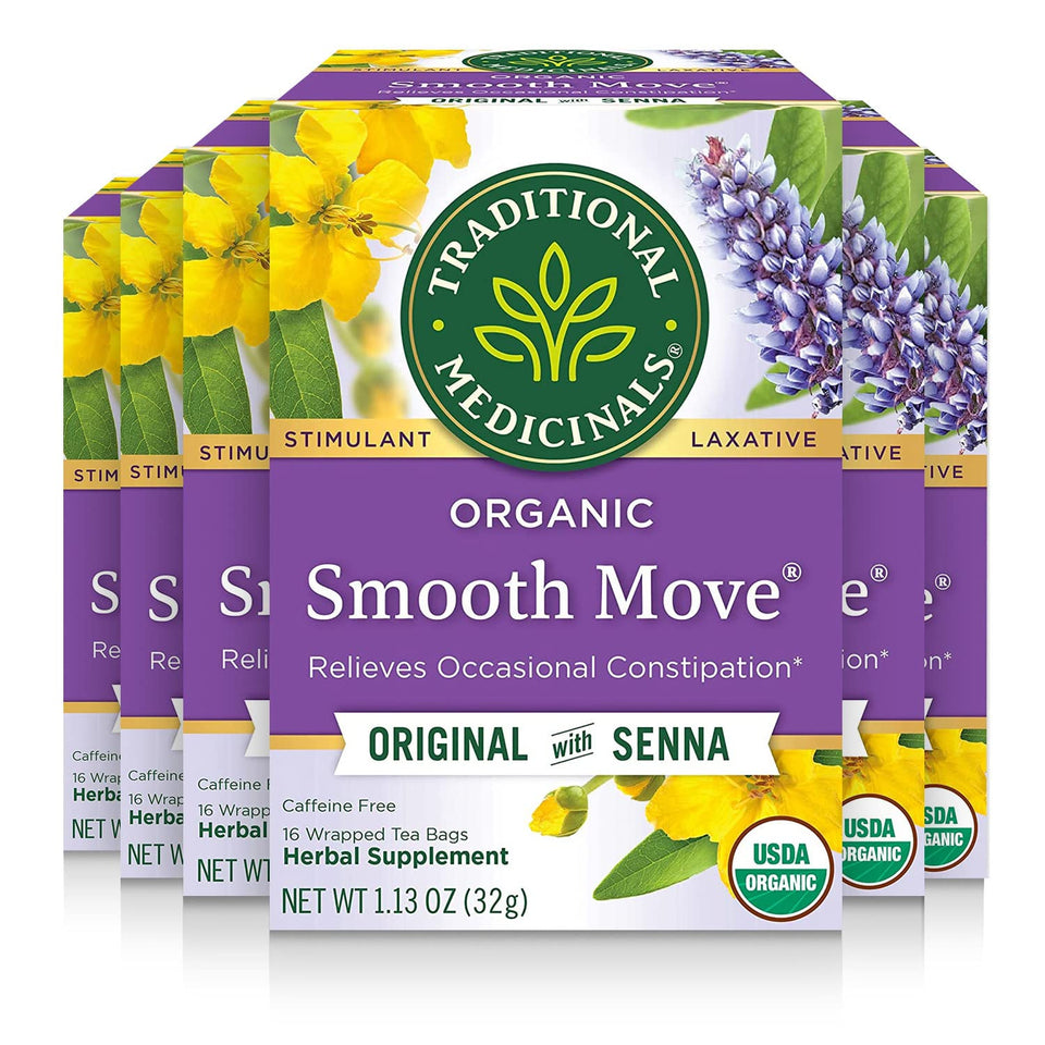 Organic Smooth Move Original W/Senna Tea 16 Count