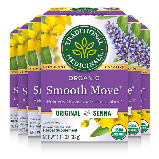 Organic Smooth Move Original W/Senna Tea 16 Count