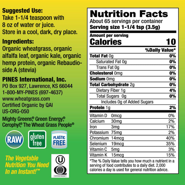 Mighty Greens Powder Organic