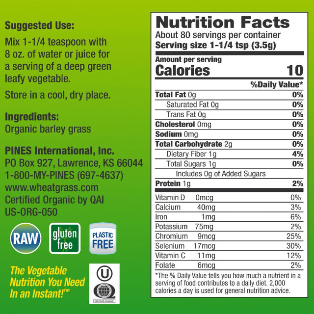 Green Energy Barley Grass Powder100% Pure