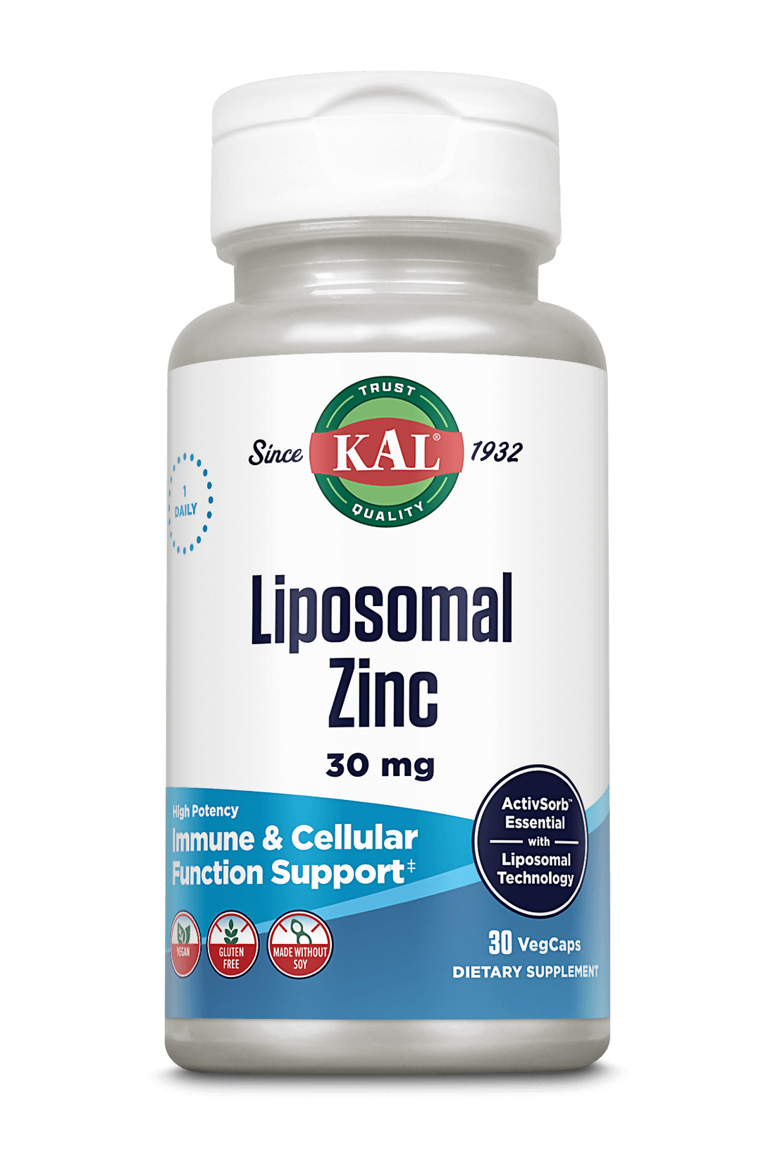 Liposomal Zinc 30mg 30 Count